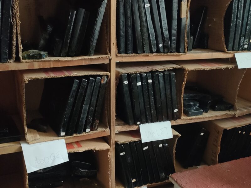 Vente dalles de verre et éclats