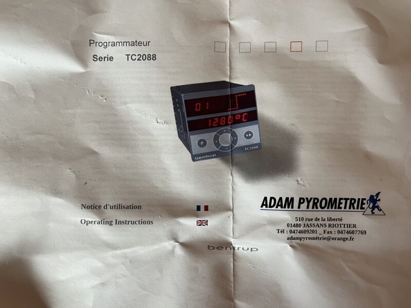 Programmateur, four fusing ou arche de recuisson