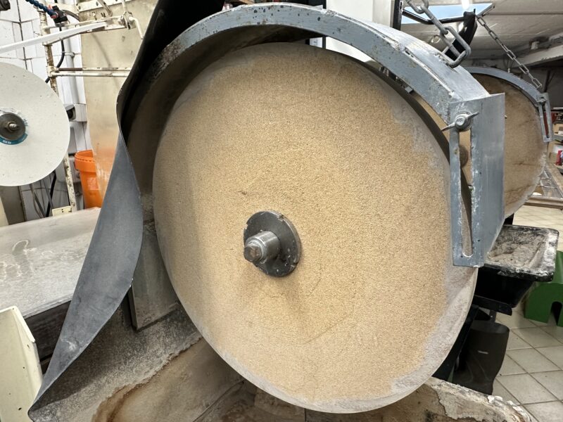 Touret de polissage au liège (double arbre)