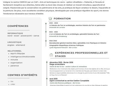 Recherche apprentissage atelier de vitraux