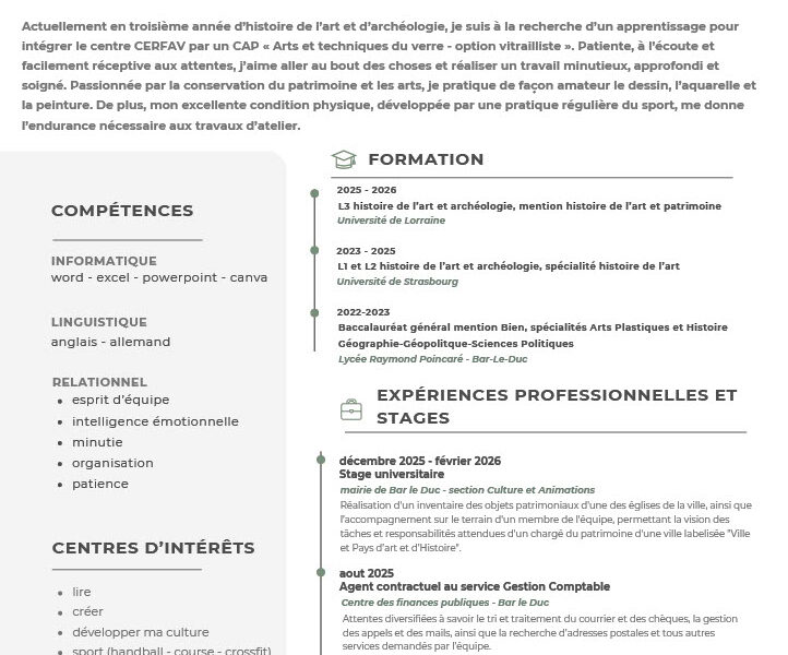Recherche apprentissage atelier de vitraux