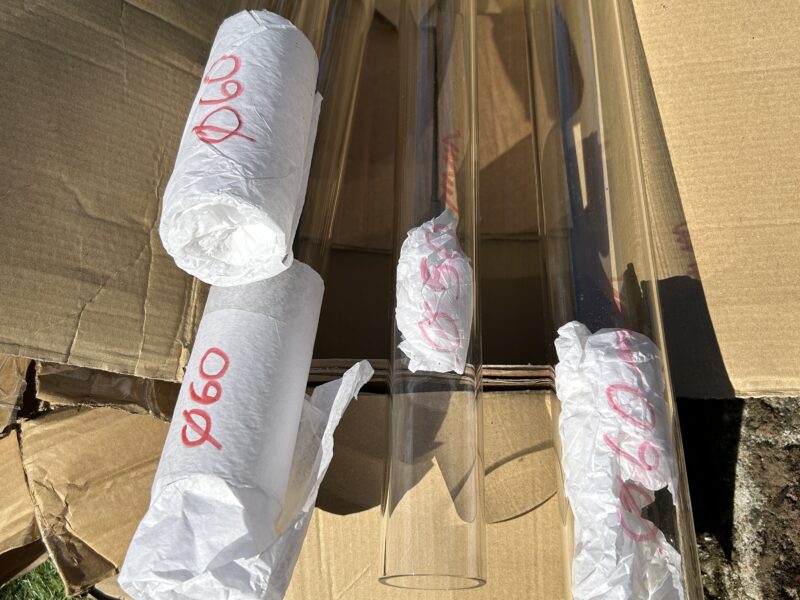Vente de tubes et baguettes de verre borosilicate